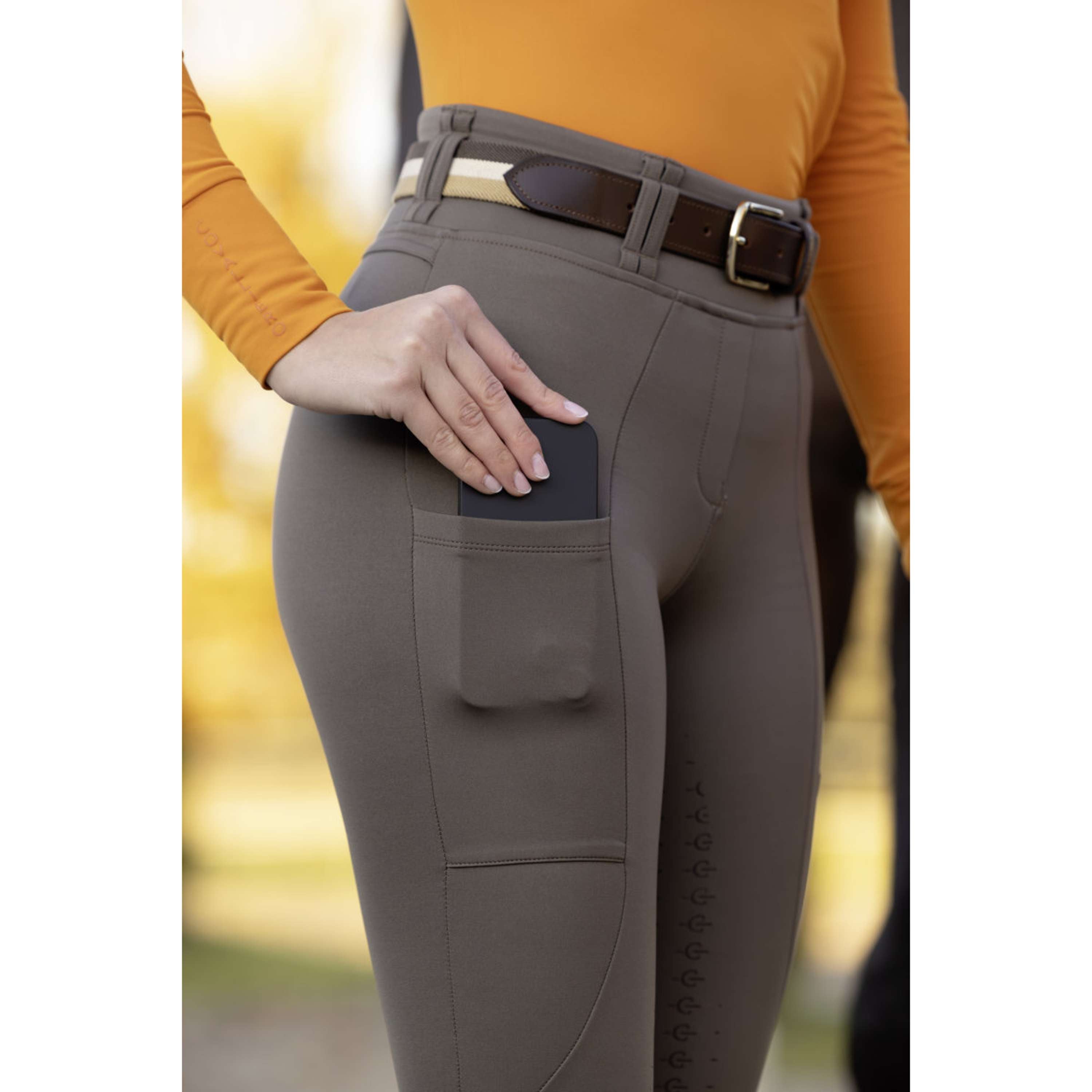 Covalliero Reitleggings Full Grip AW26 Milky Chocolate