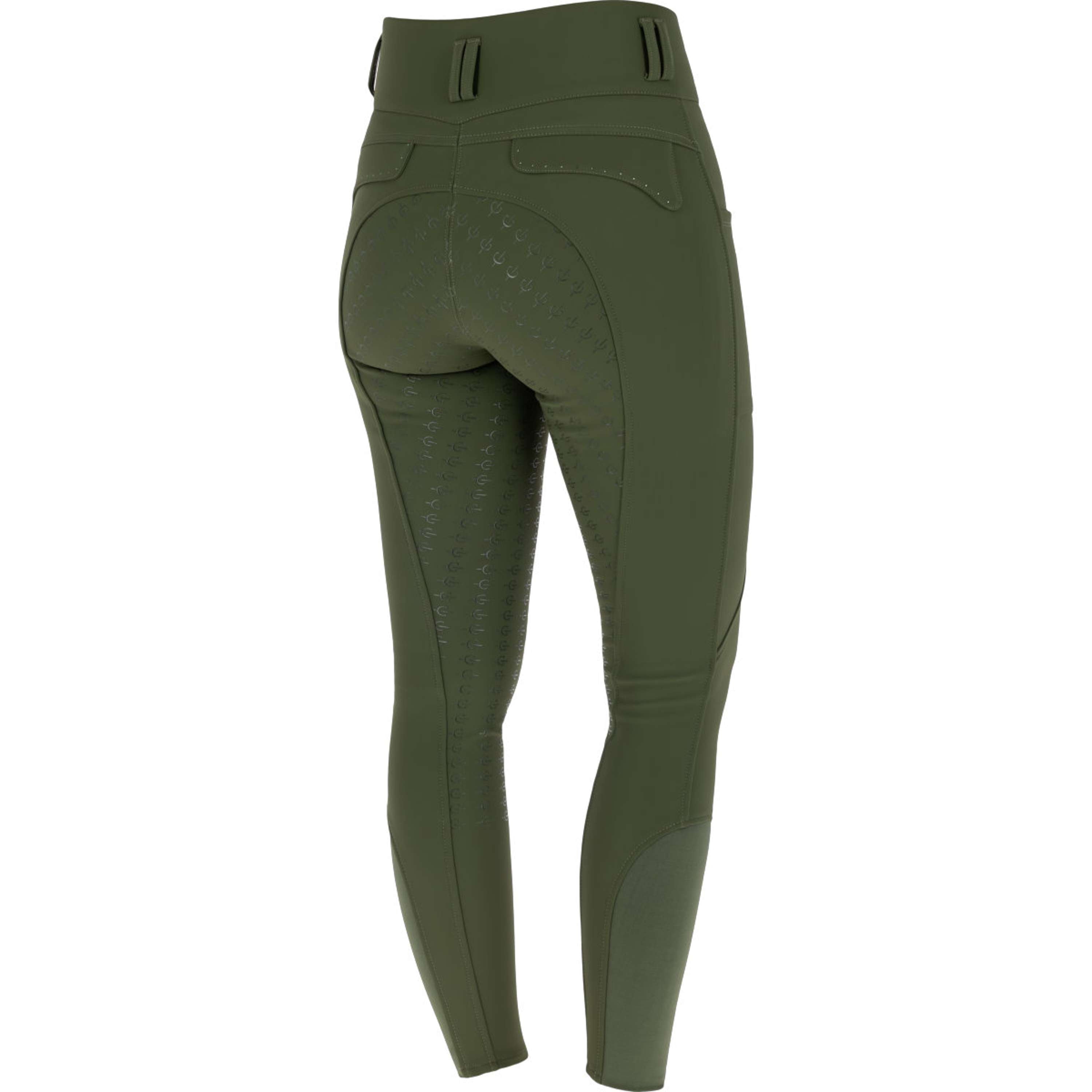 Covalliero Reithose Hight Waist Full Grip AW26 Forest Green