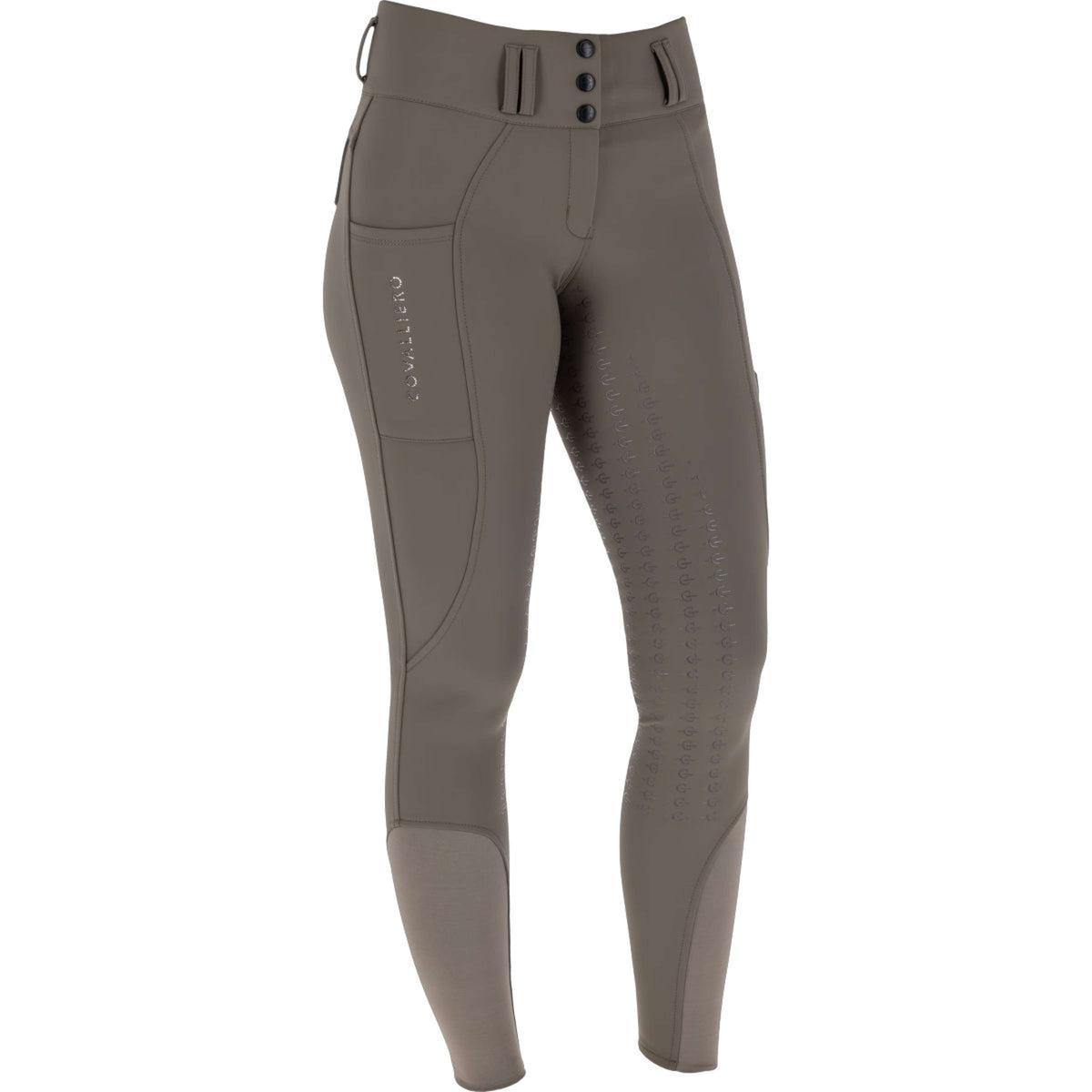 Covalliero Reithose Hight Waist Full Grip AW26 Milky Chocolate