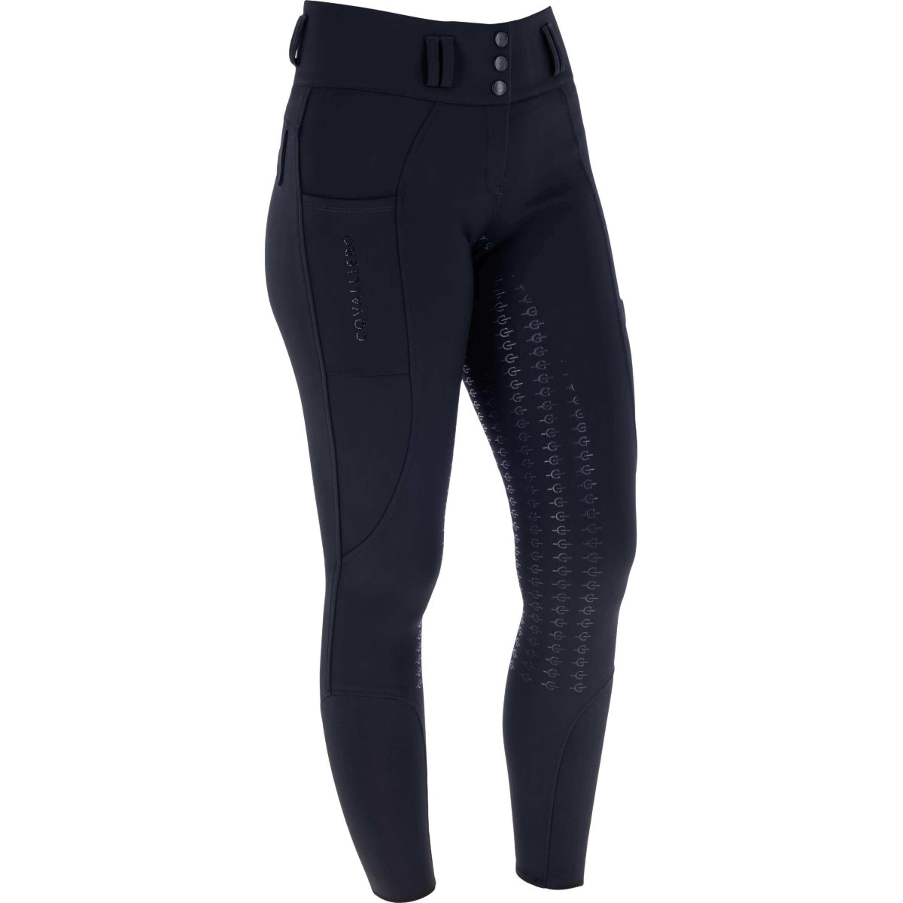 Covalliero Reithose Hight Waist Full Grip AW26 Schwarz