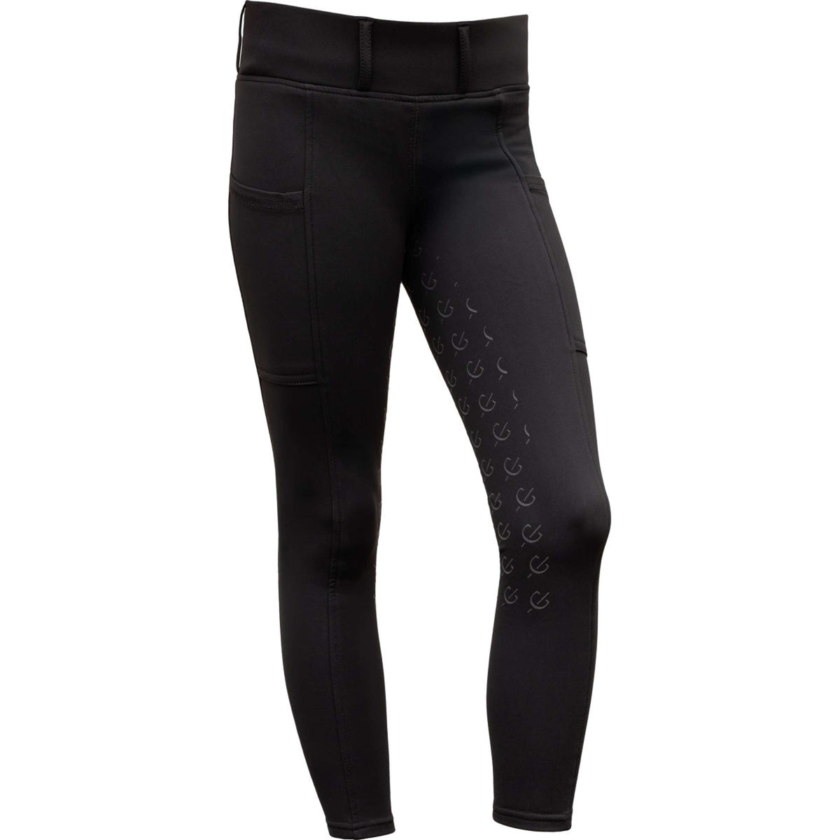 Covalliero Reitleggings Full Grip AW26 Kids Schwarz