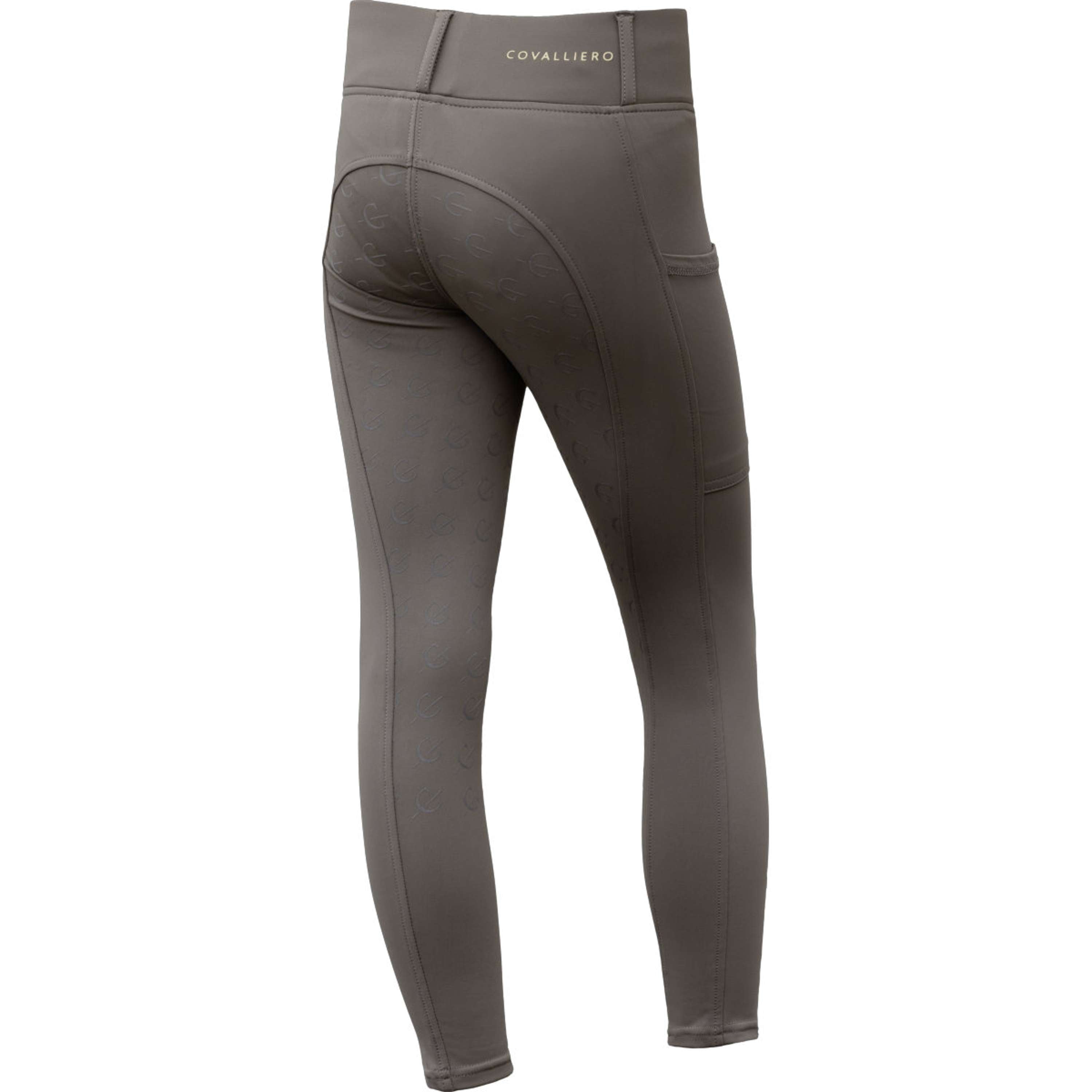 Covalliero Reitleggings Full Grip AW26 Kids Milky Chocolate