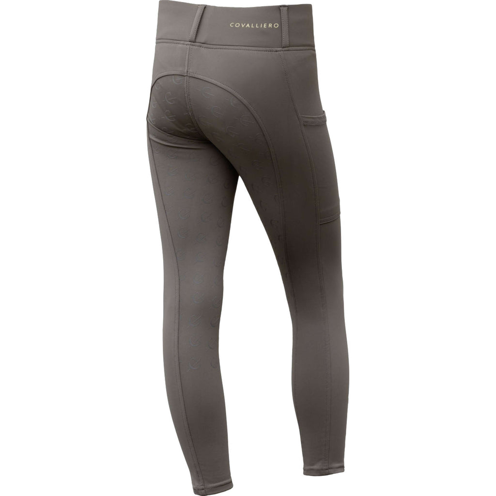 Covalliero Reitleggings Full Grip AW26 Kids Milky Chocolate