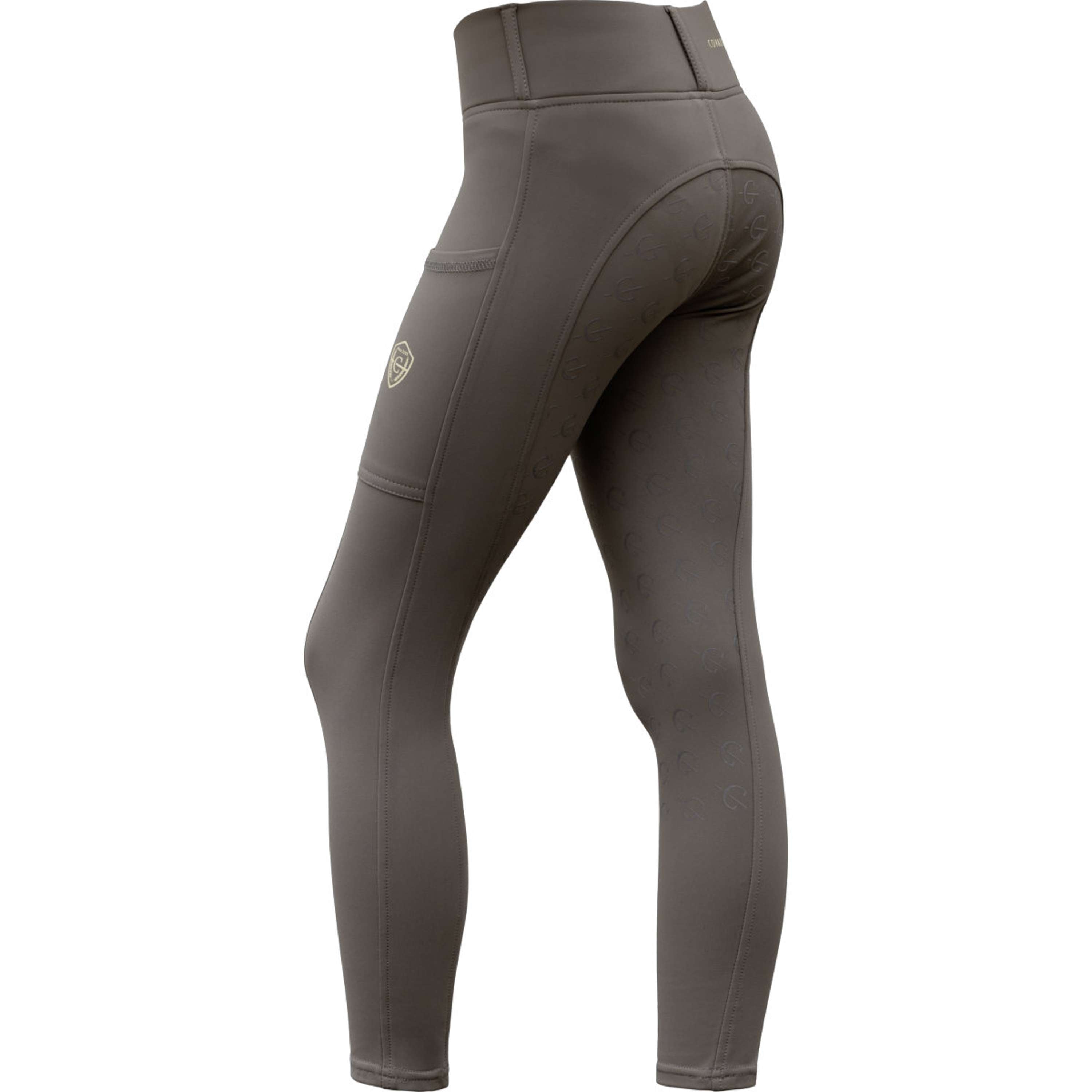 Covalliero Reitleggings Full Grip AW26 Kids Milky Chocolate