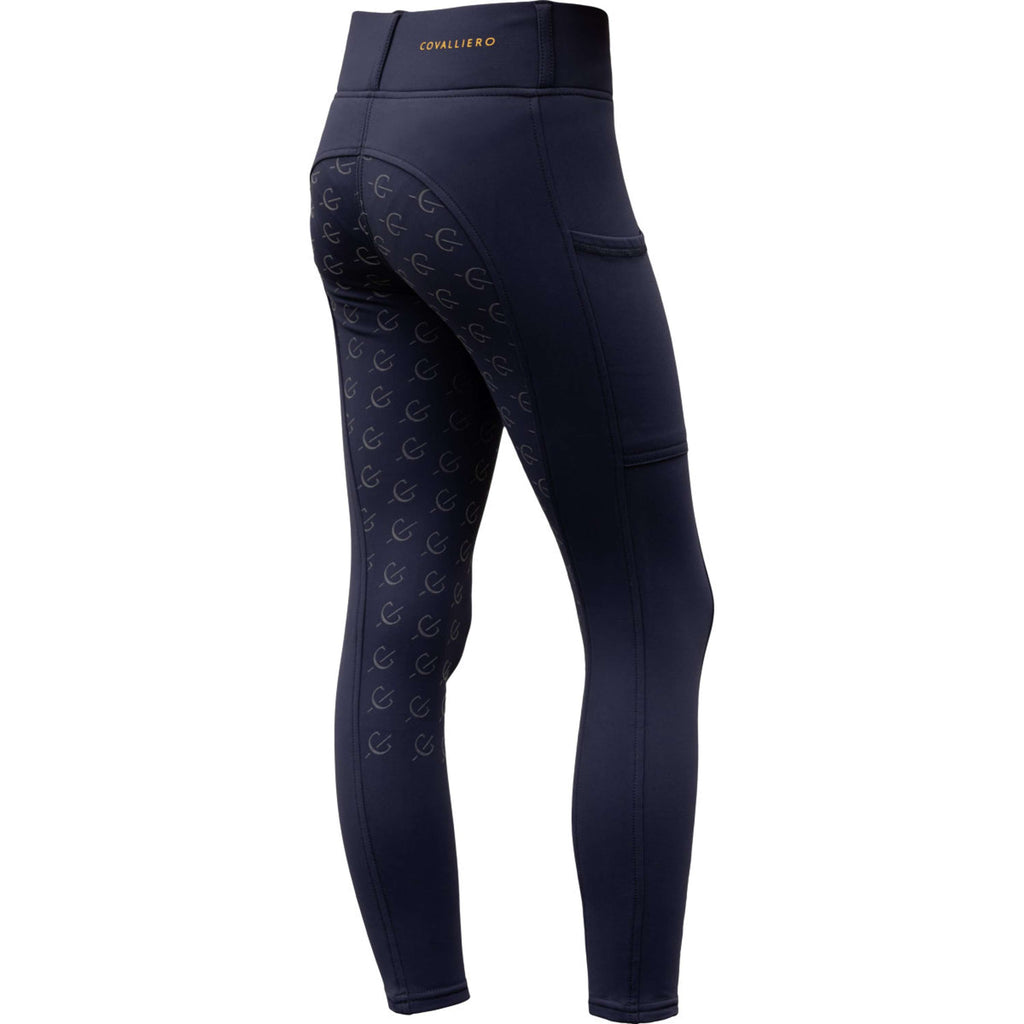 Covalliero Reitleggings Full Grip AW26 Kids Dark Navy