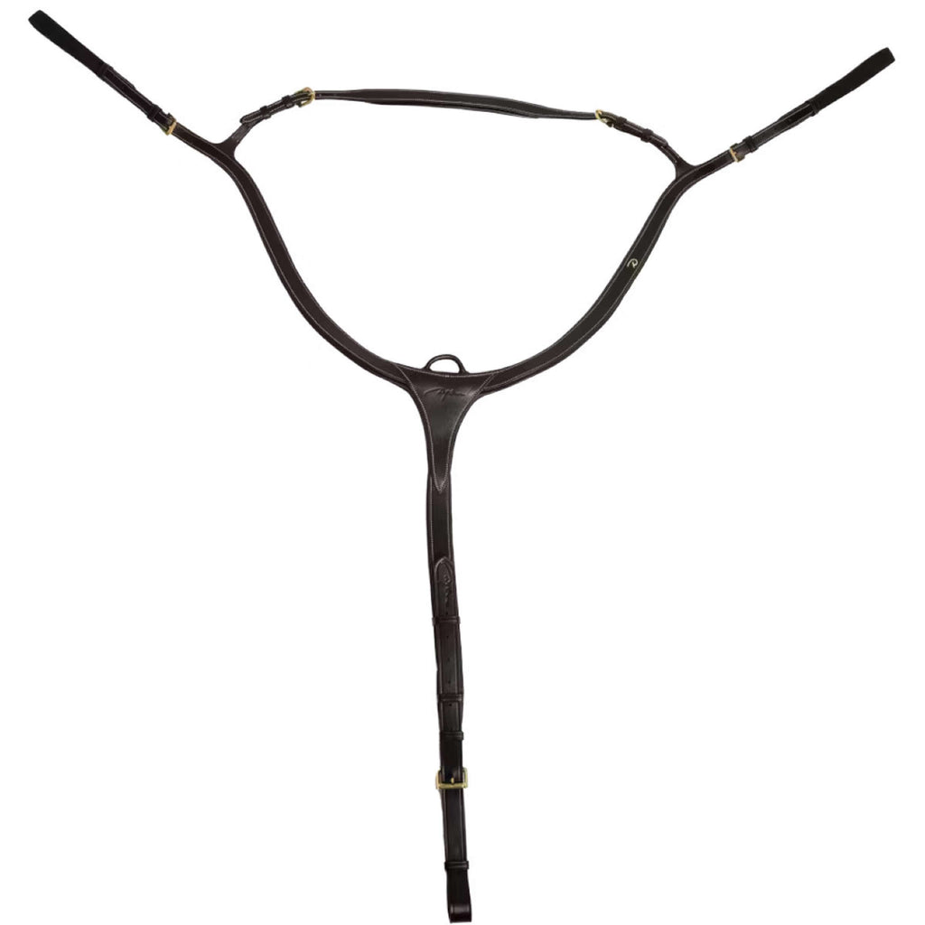Dyon Brustgeschirr Long Bridge Schwarz/Messing