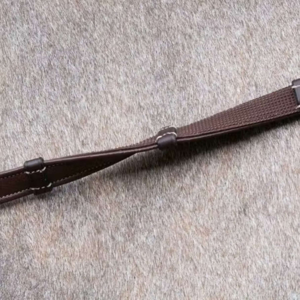 Dyon Zügel Hunter 5/8 mit Leder Stops Braun