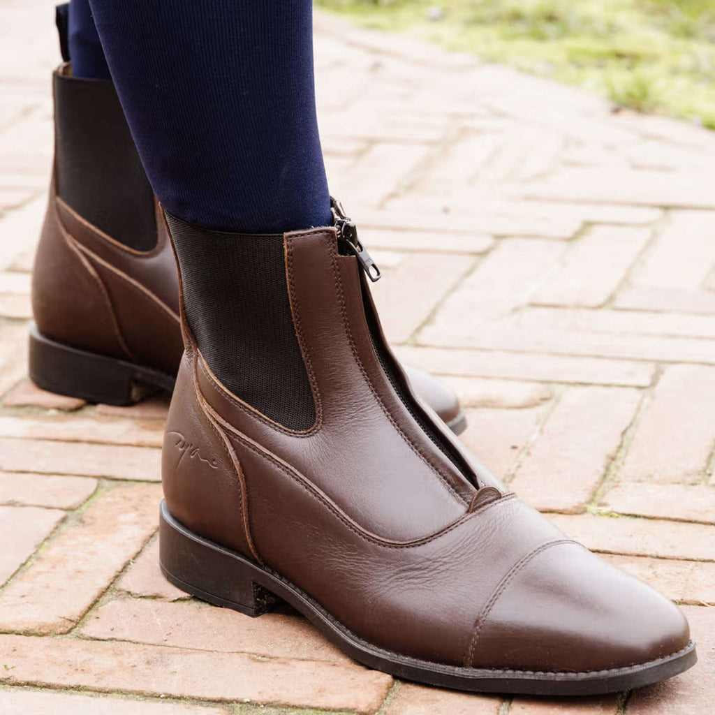 Dyon Stiefeletten Front Zipper Braun