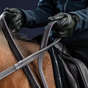 Dyon Zügel New English Collection 1/2 Gummi Schwarz
