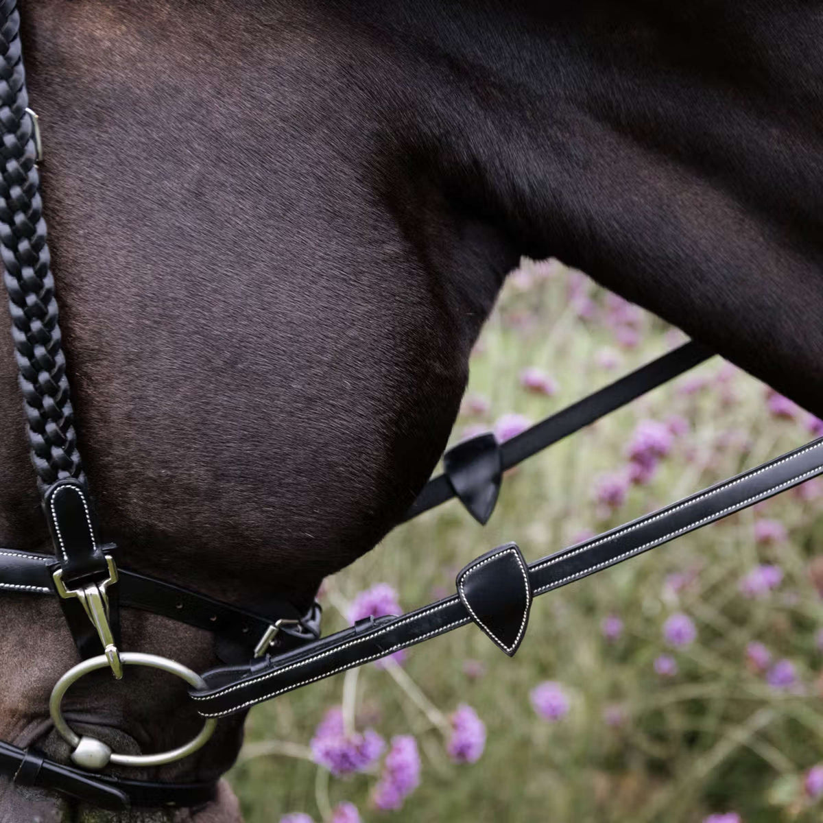 Dyon Zügel 1/2 8 Stops Soft Leder Schwarz