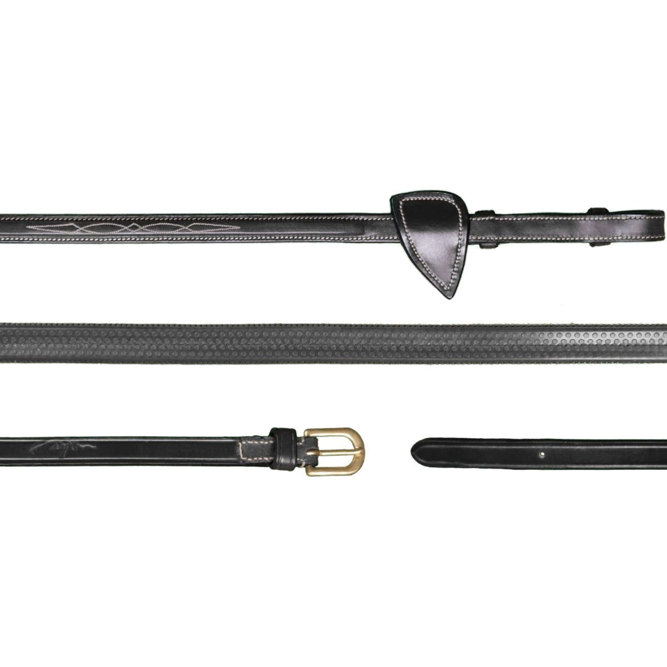 Dyon Zügel Rubber 1/2 Schwarz Dyon Zügel Rubber 1/2 Schwarz