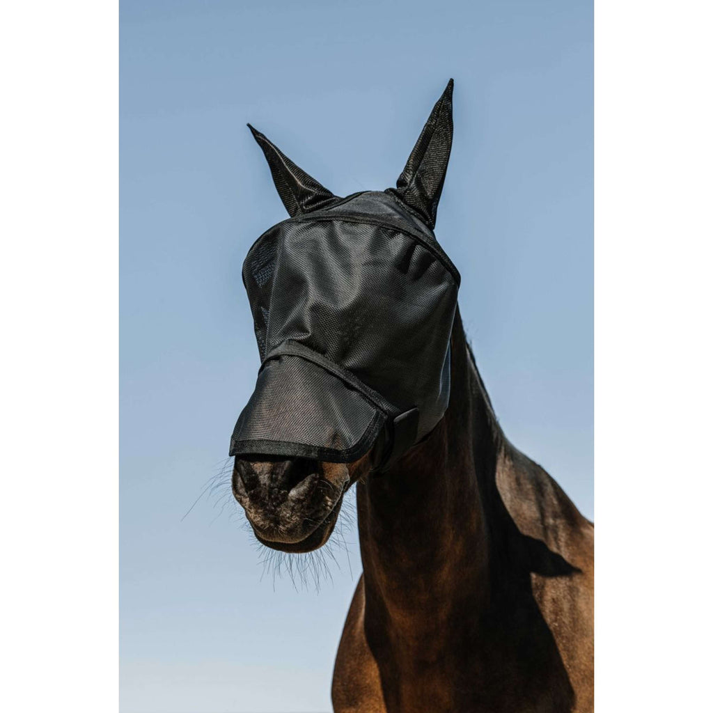 EQUITHÈME Fliegenmaske Protec mit UV-Schutz Schwarz