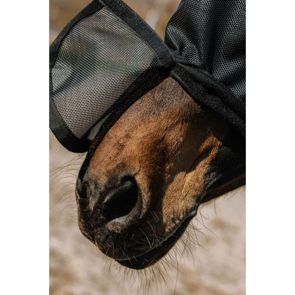 EQUITHÈME Fliegenmaske Protec mit UV-Schutz Schwarz