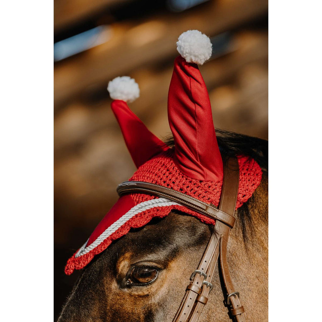 EQUITHÈME Fliegenhaube Weihnachten Rot