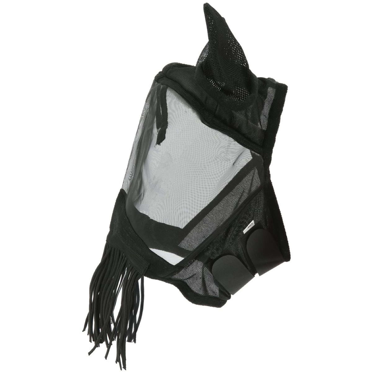 EQUITHÈME Fliegenmaske Anti-UV Franges Schwarz