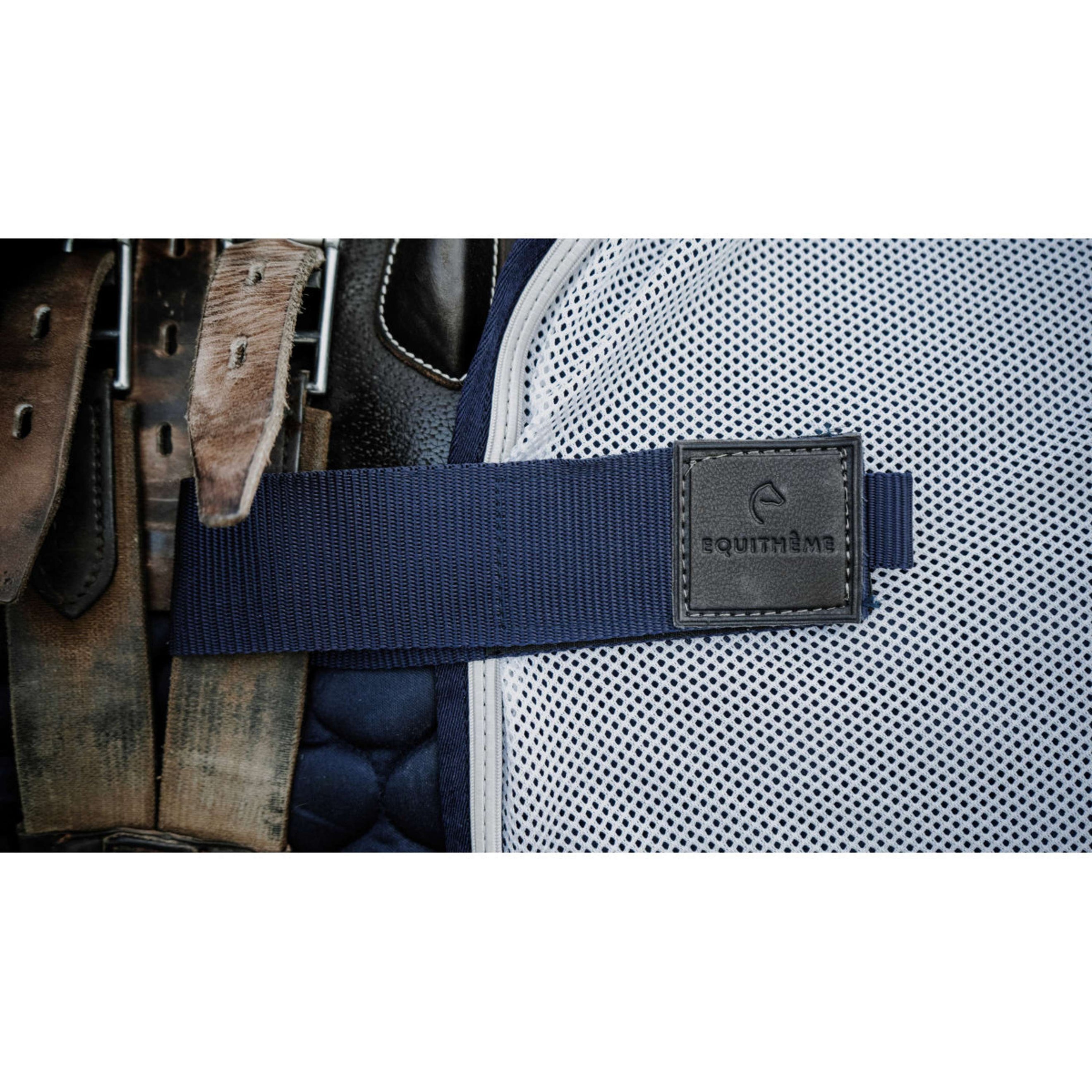 EQUITHÈME Ausreitdecke Flycool square Navy/Weiß