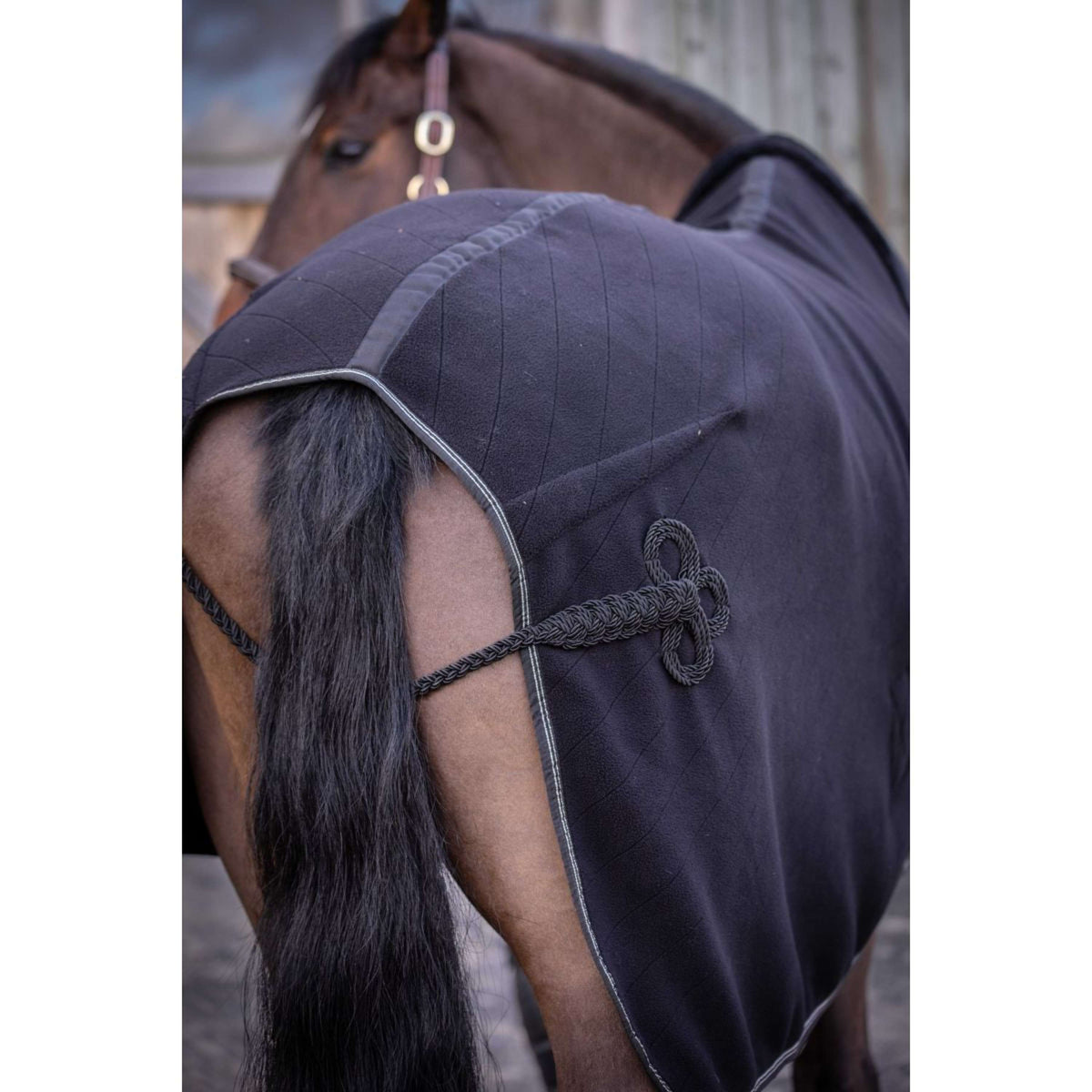 Paddock Abschwitzdecke Diagonal Schwarz