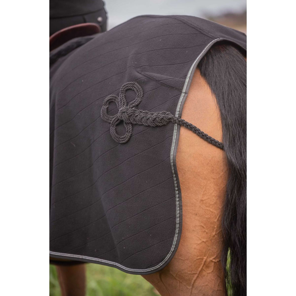 Paddock Ausreitdecke Diagonal Schwarz