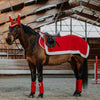 EQUITHÈME Ausreitdecke Weihnachten Rot