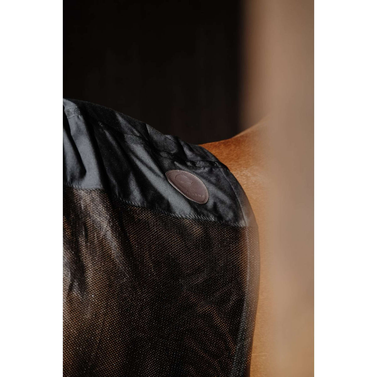 EQUITHÈME Nackenschutz Lycra/Mesh Schwarz