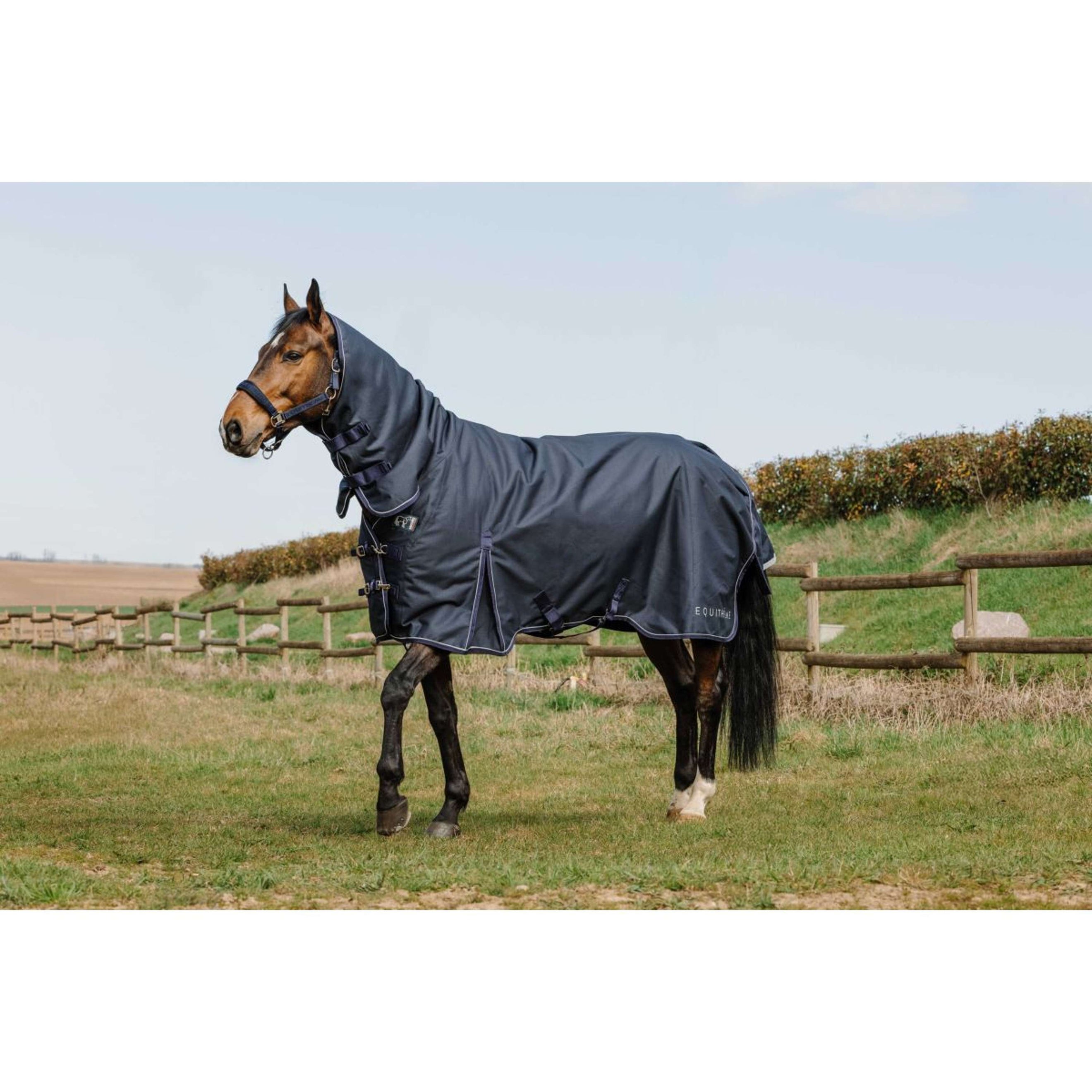 EQUITHÈME Outdoordecke Anatomic Combi 1200D 50g Navy