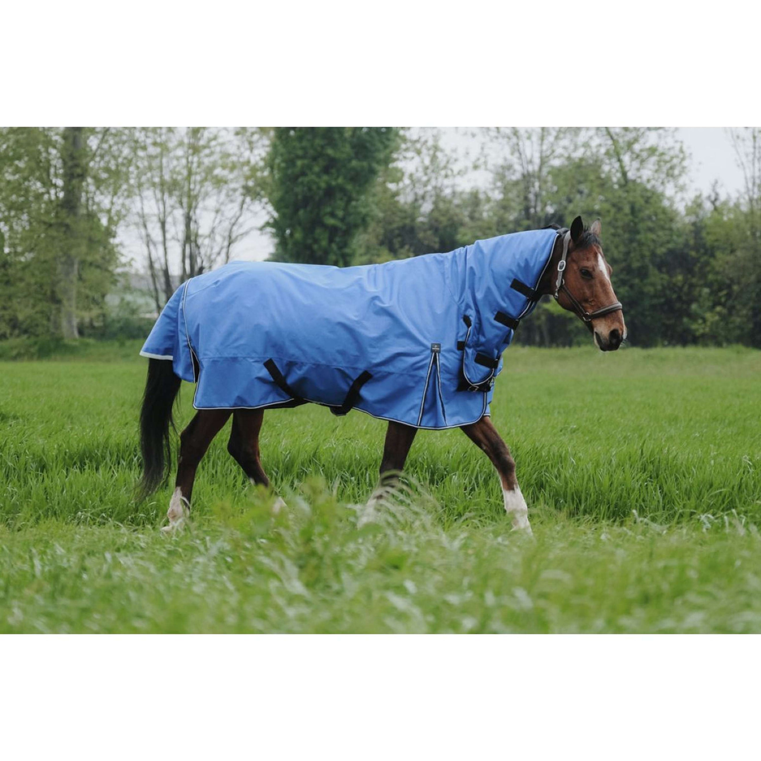 EQUITHÈME Outdoordecke Tyrex 1200D 300g Aisance Combo Royal Blue EQUITHÈME Outdoordecke Tyrex 1200D 300g Aisance Combo Royal Blue