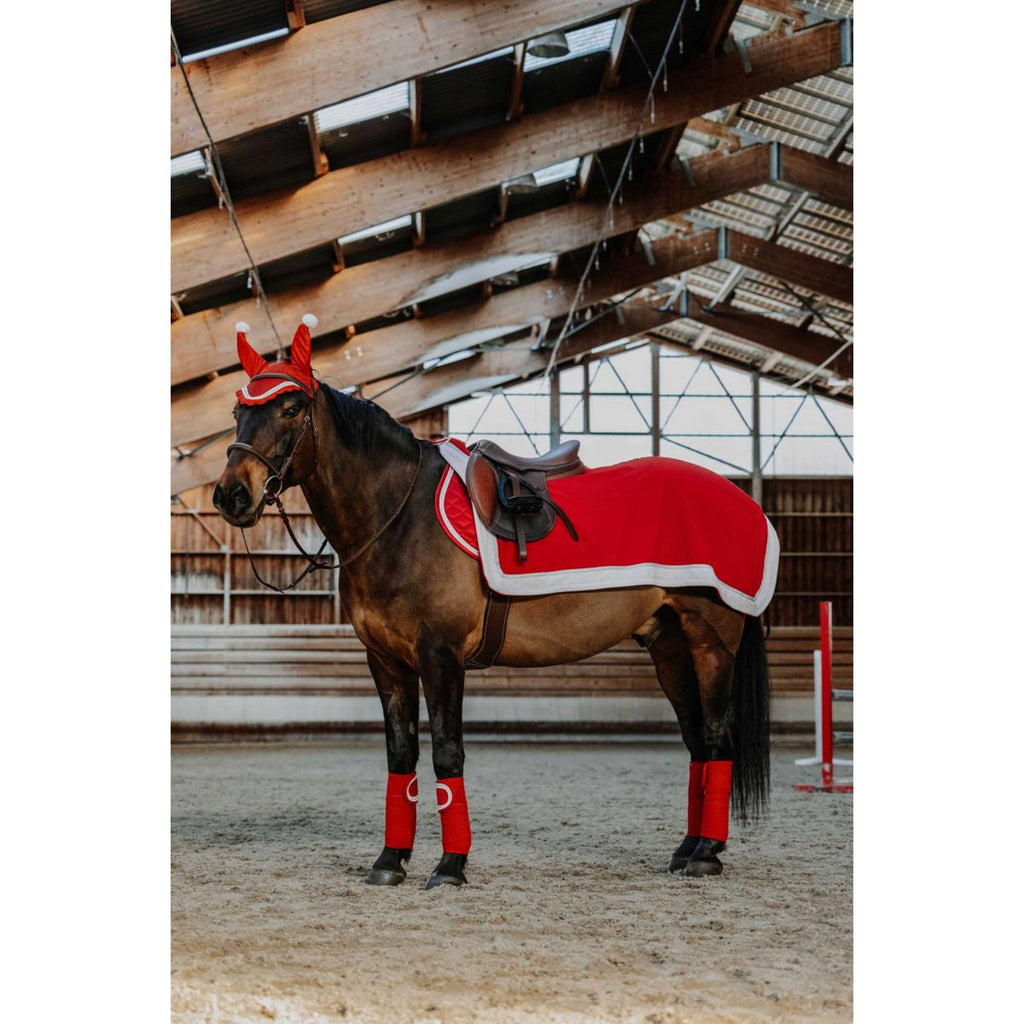 EQUITHÈME Fliegenhaube Weihnachten Rot