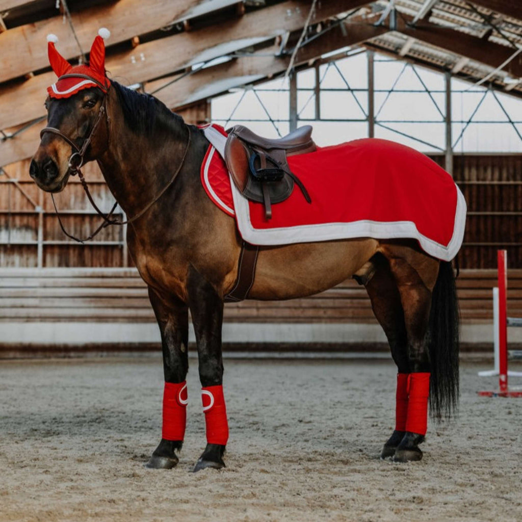 EQUITHÈME Bandagen Weihnachten Rot