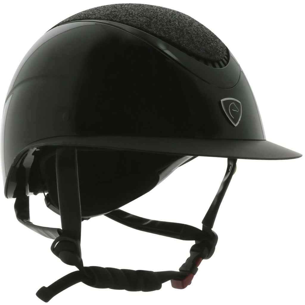EQUITHÈME Reithelm Wings Mips Schwarz Glitzer