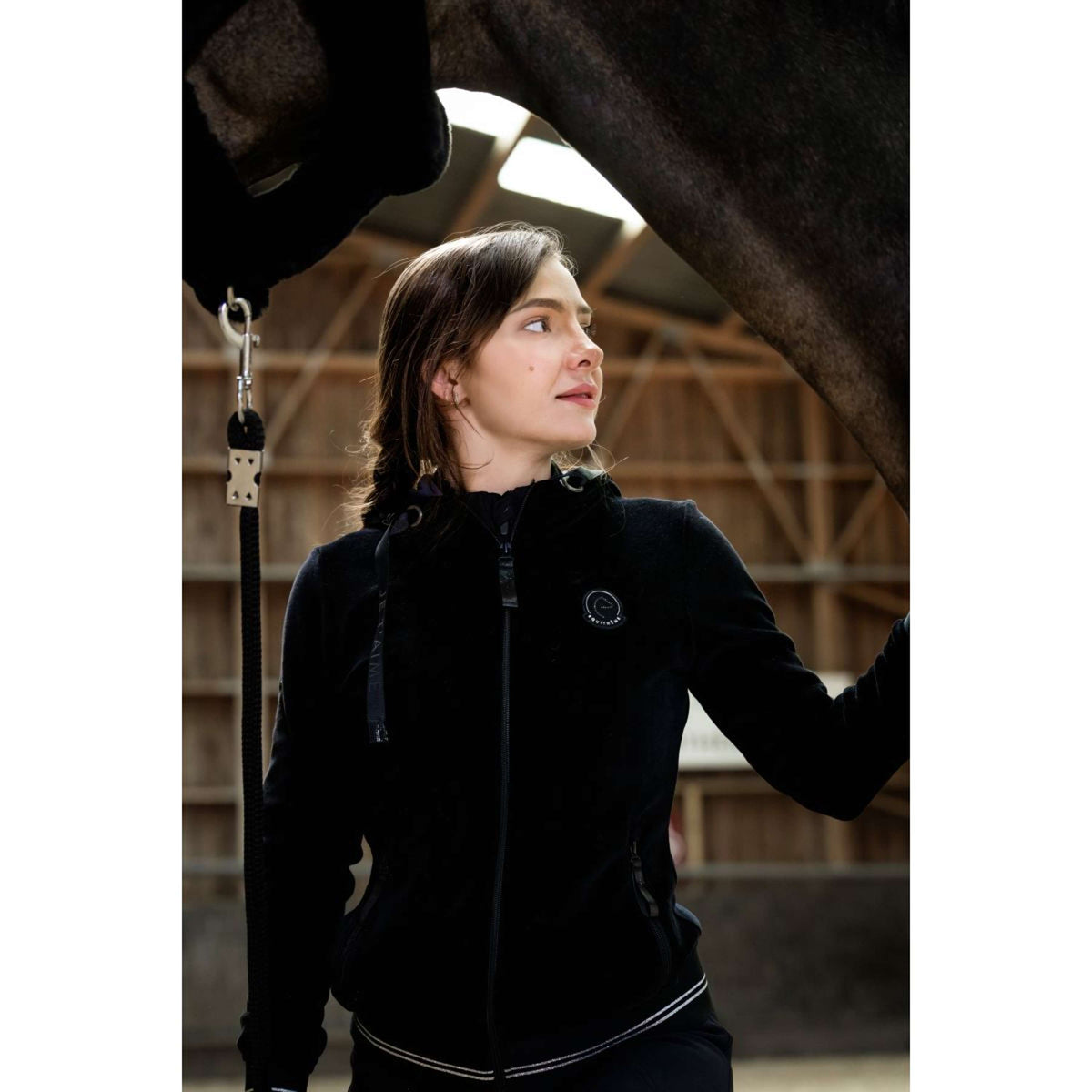 EQUITHÈME Pullover Coline Schwarz