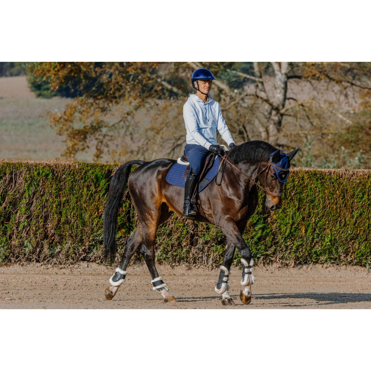 EQUITHÈME Hoodie Axel Unisex Blau/Hellblau