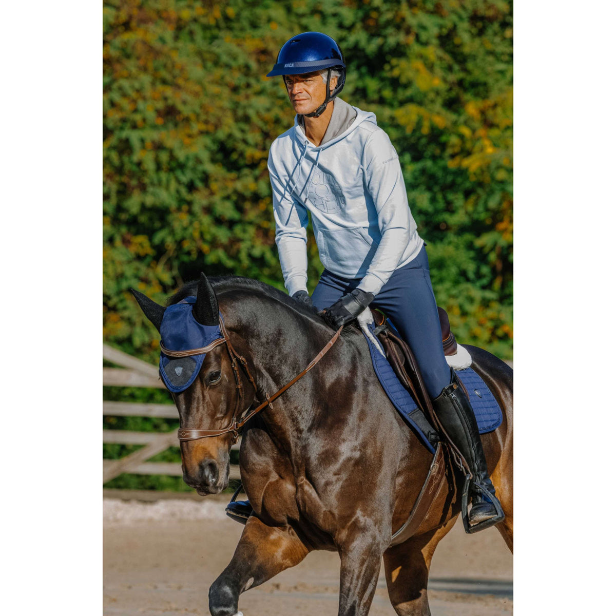 EQUITHÈME Hoodie Axel Unisex Blau/Hellblau