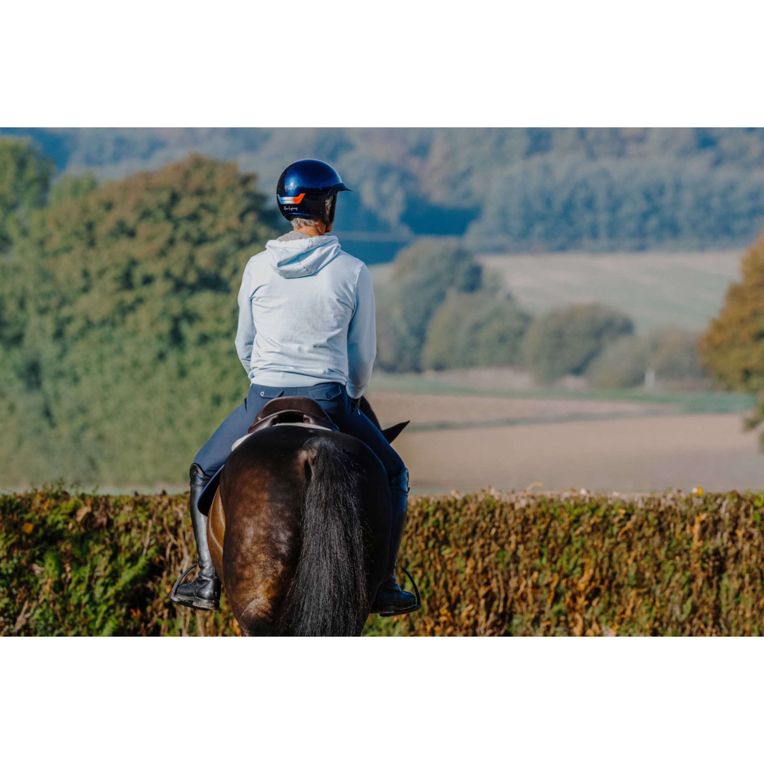 EQUITHÈME Hoodie Axel Unisex Blau/Hellblau