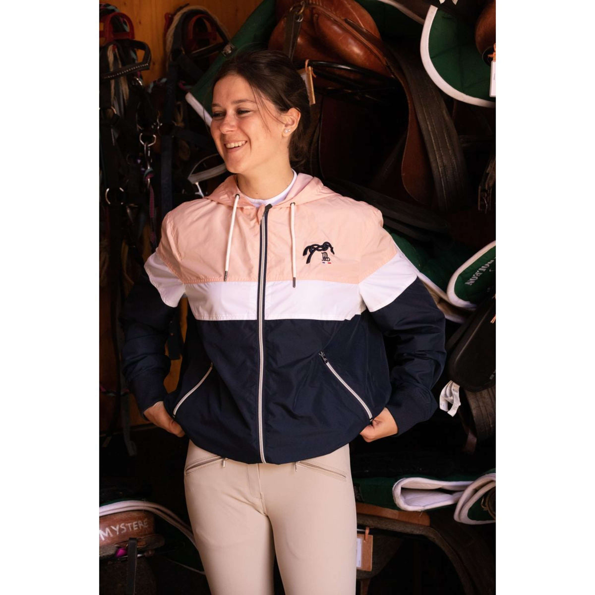 Pénélope Windjacke Celecce Navy/Pink