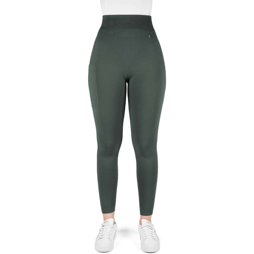 EQUITHÈME Reitleggings Acacia Full Grip Khaki