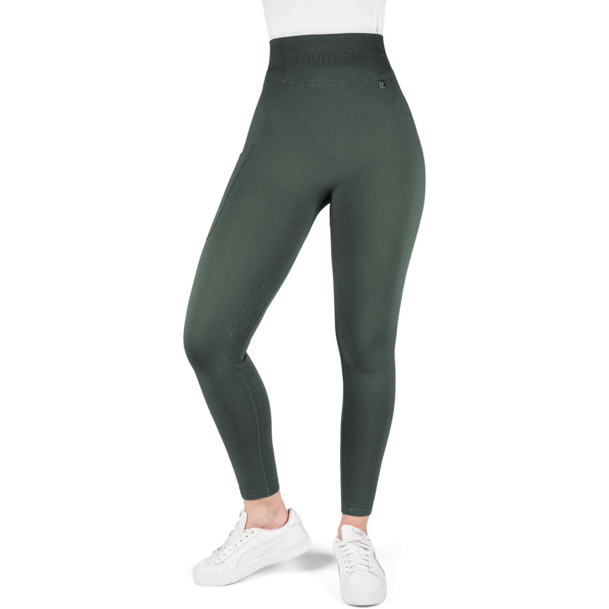 EQUITHÈME Reitleggings Acacia Full Grip Khaki