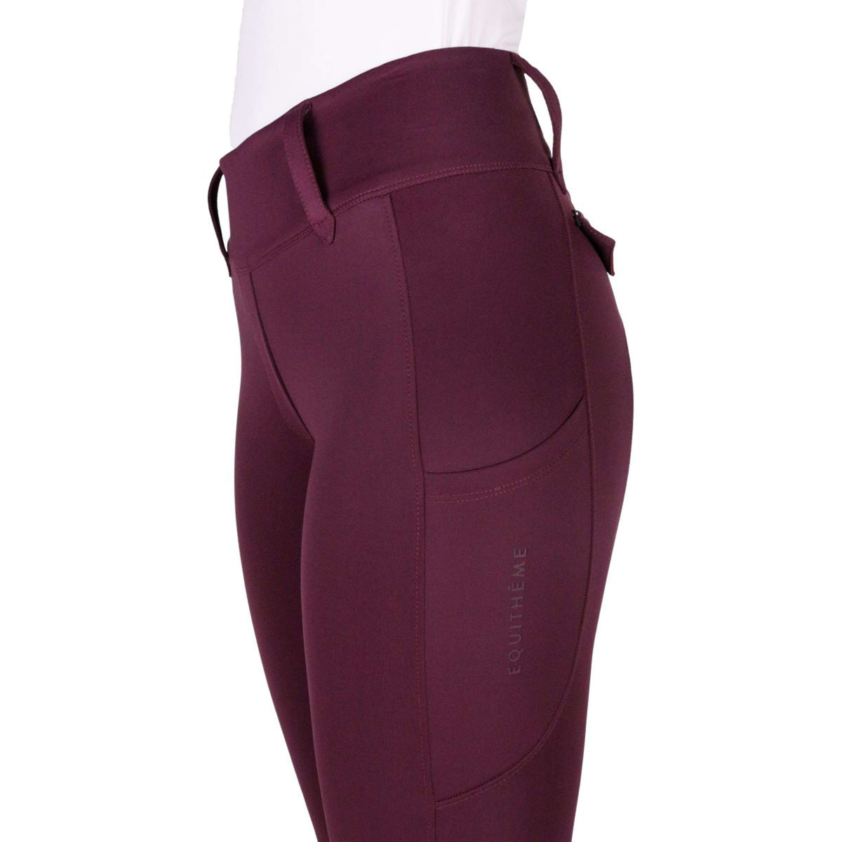 EQUITHÈME Reitleggings Alize Full Grip Violett