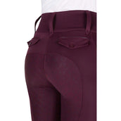 EQUITHÈME Reitleggings Alize Full Grip Violett