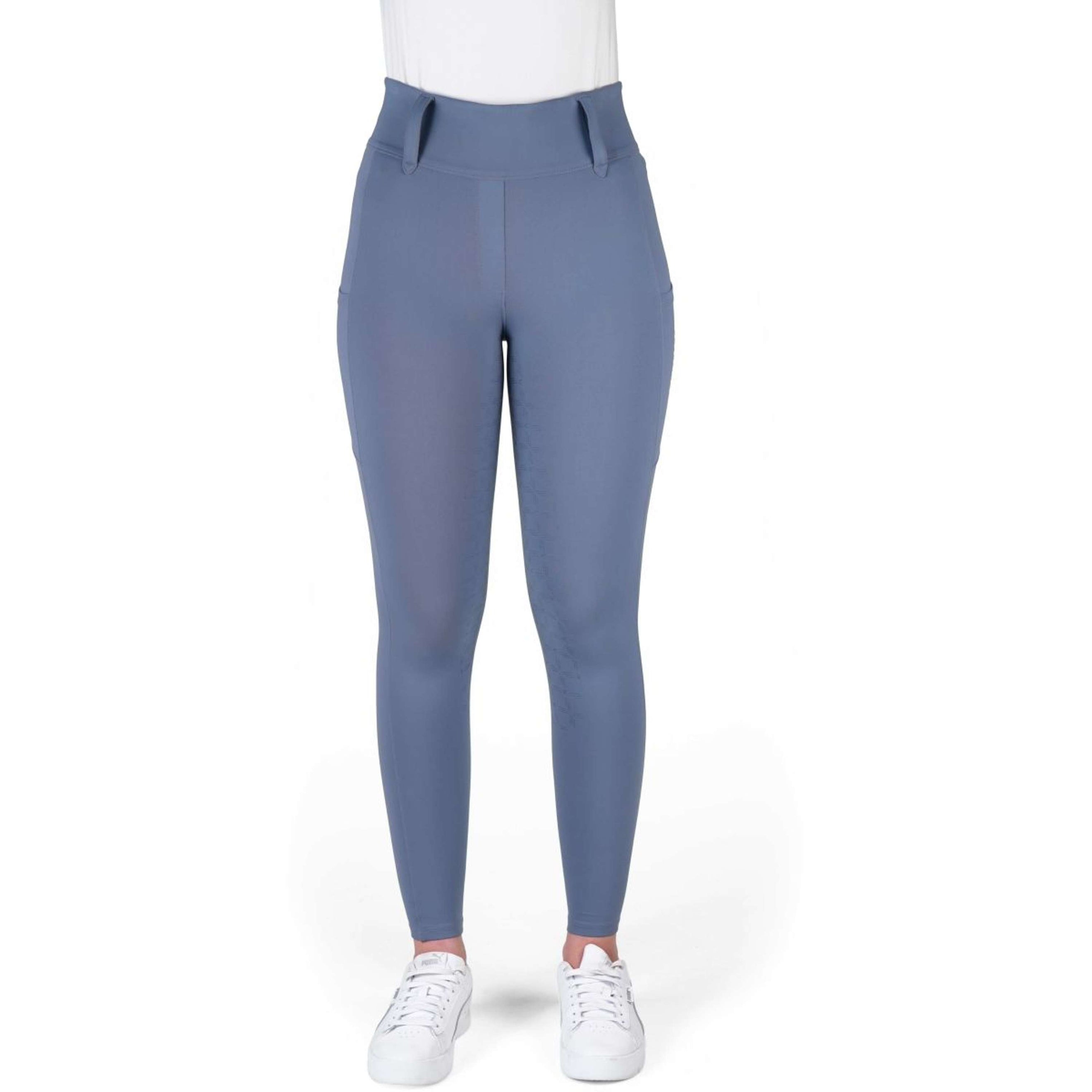 EQUITHÈME Reitleggings Alize Full Grip Grau