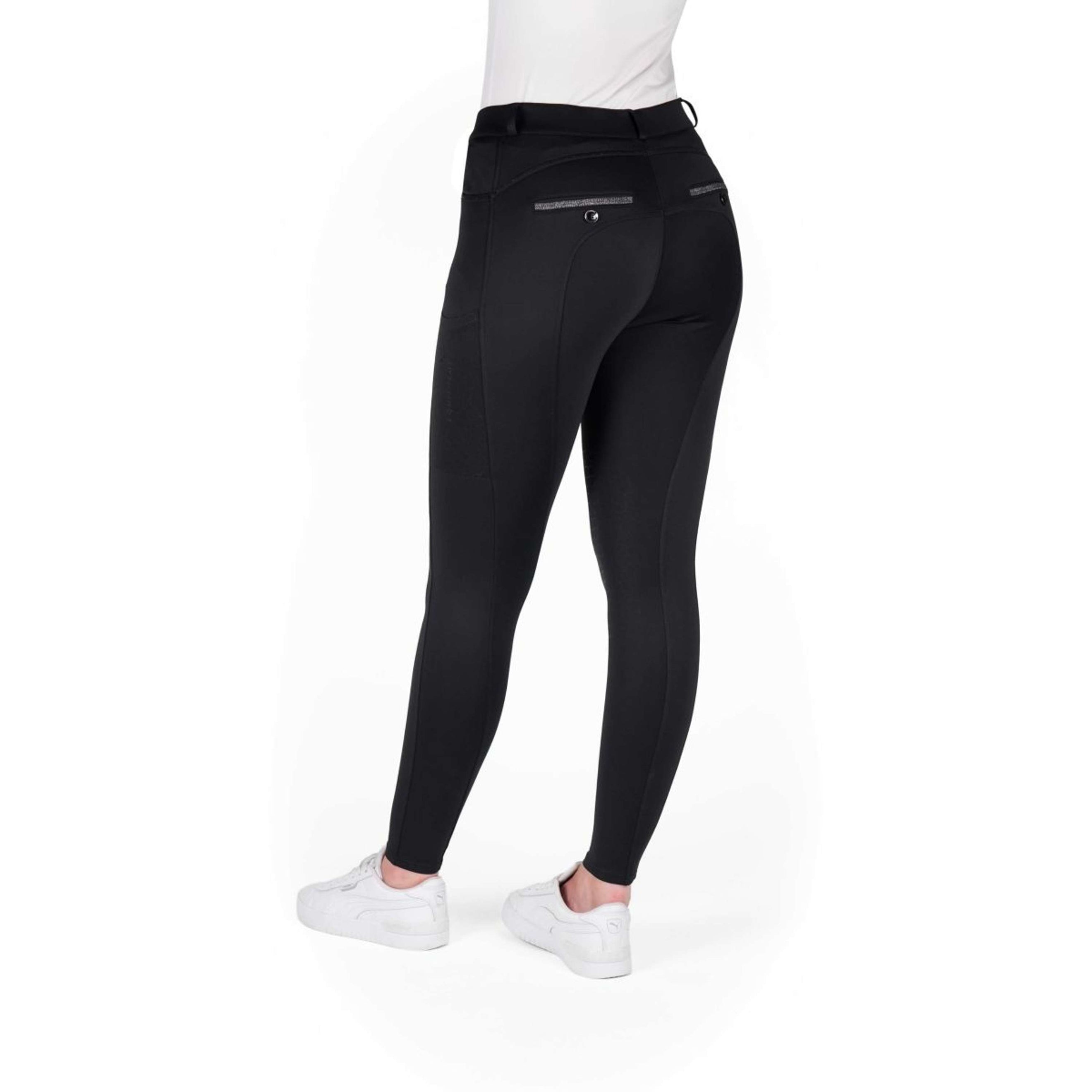 EQUITHÈME Reithose Capucine Knee Grip Schwarz EQUITHÈME Reithose Capucine Knee Grip Schwarz