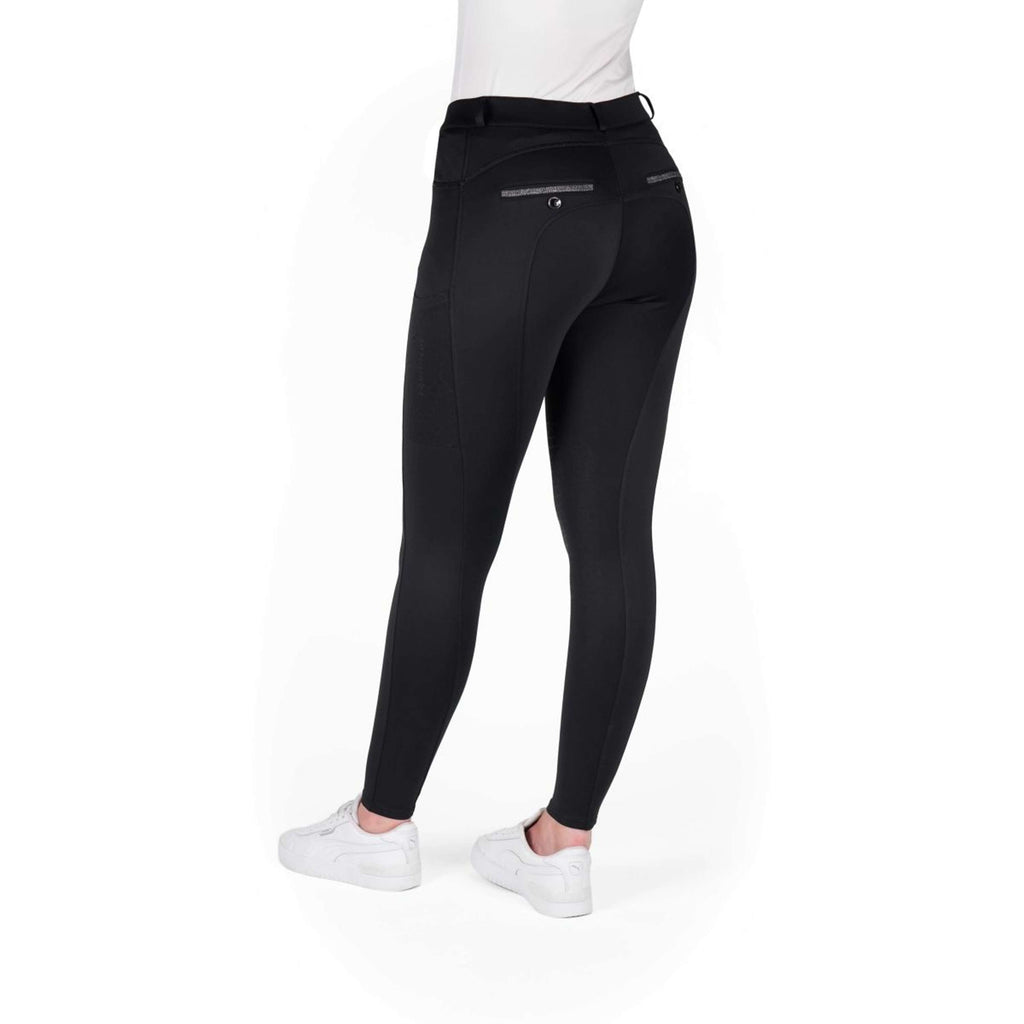 EQUITHÈME Reithose Capucine Knee Grip Schwarz