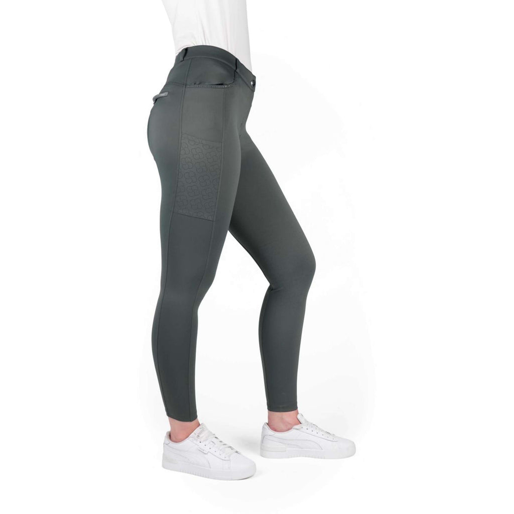 EQUITHÈME Reithose Capucine Knee Grip Grün