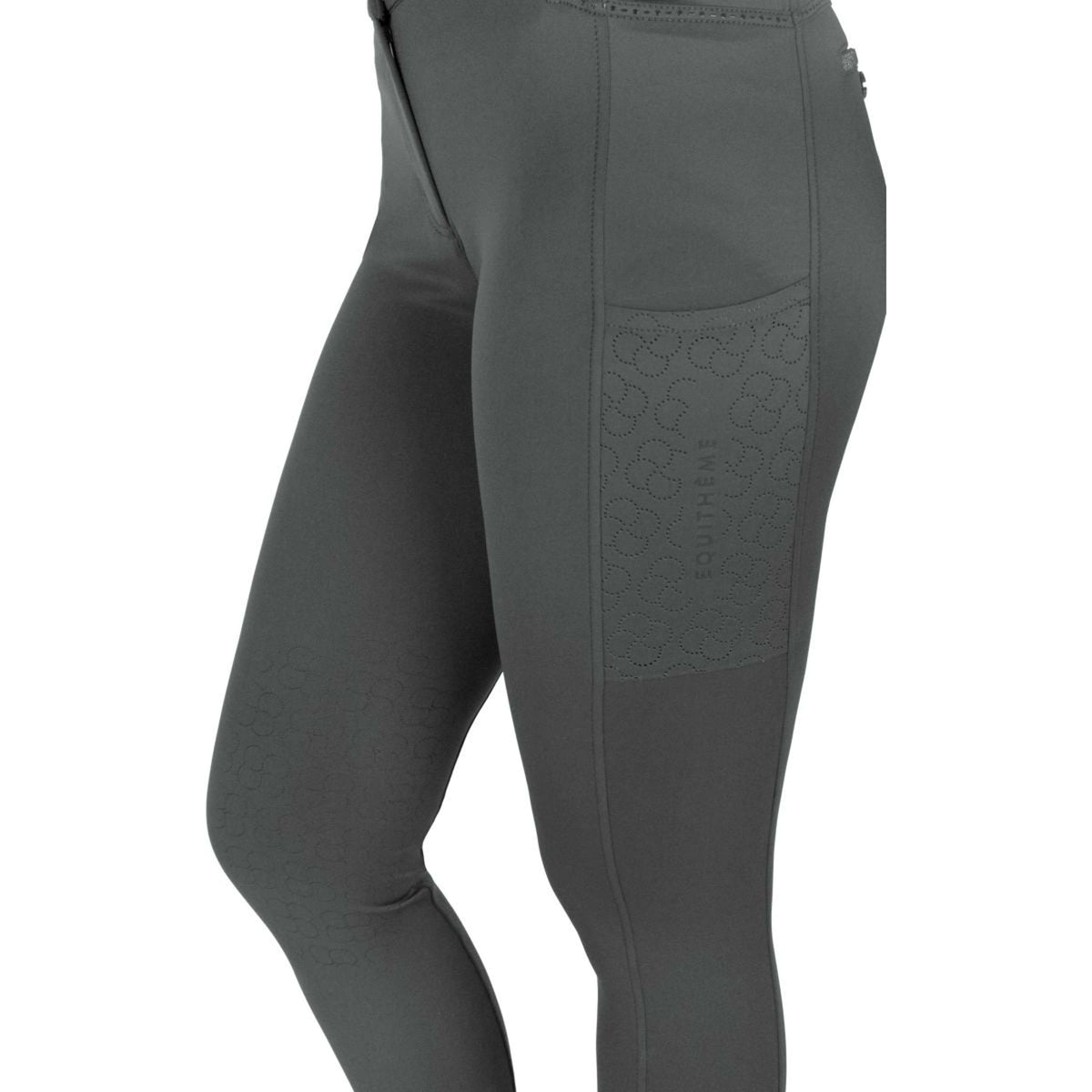EQUITHÈME Reithose Capucine Full Grip Grau