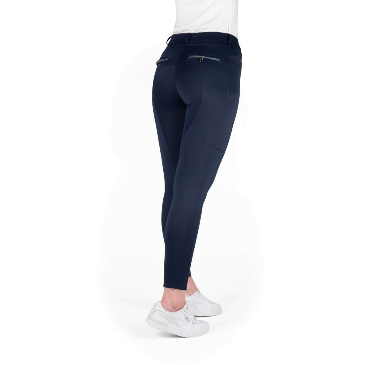 EQUITHÈME Reithose Capucine Full Grip Navy