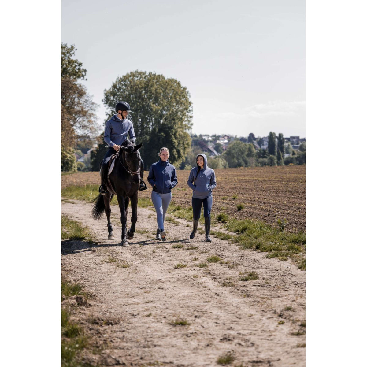 EQUITHÈME Reithose Capucine Full Grip Grau