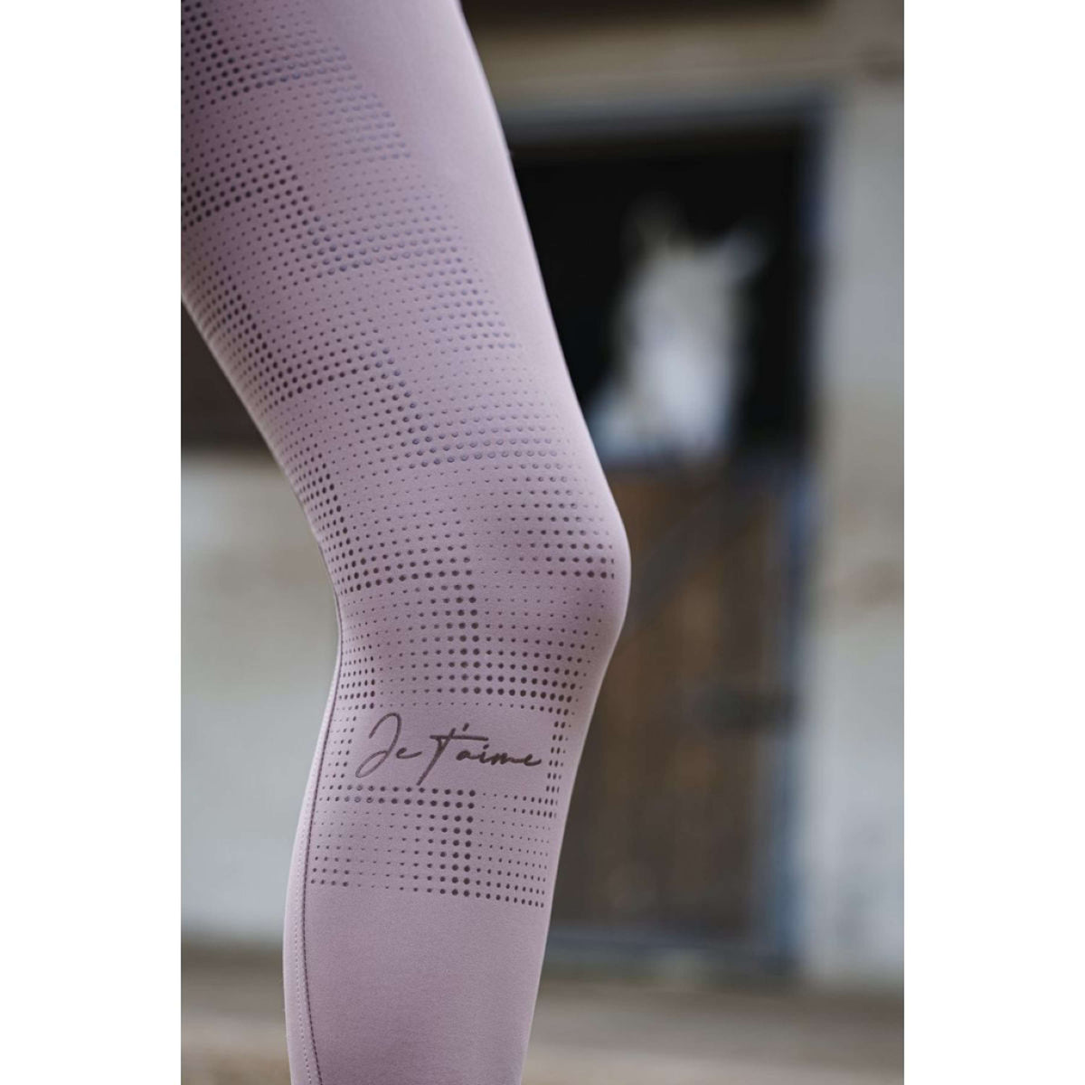 EQUITHÈME Reitleggings Flora Je T'aime Altrosa