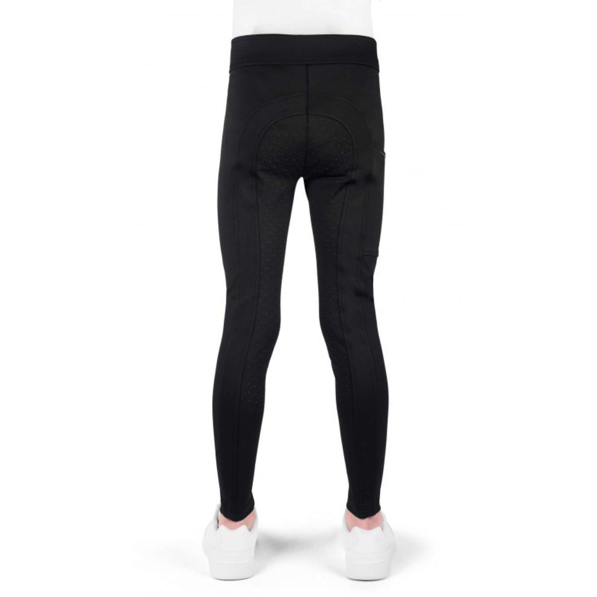 EQUITHÈME Reitleggings Birdy Kids Full Grip Schwarz