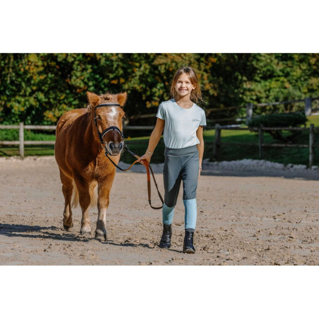 EQUITHÈME Reitleggings Birdy Kids Full Grip Khaki