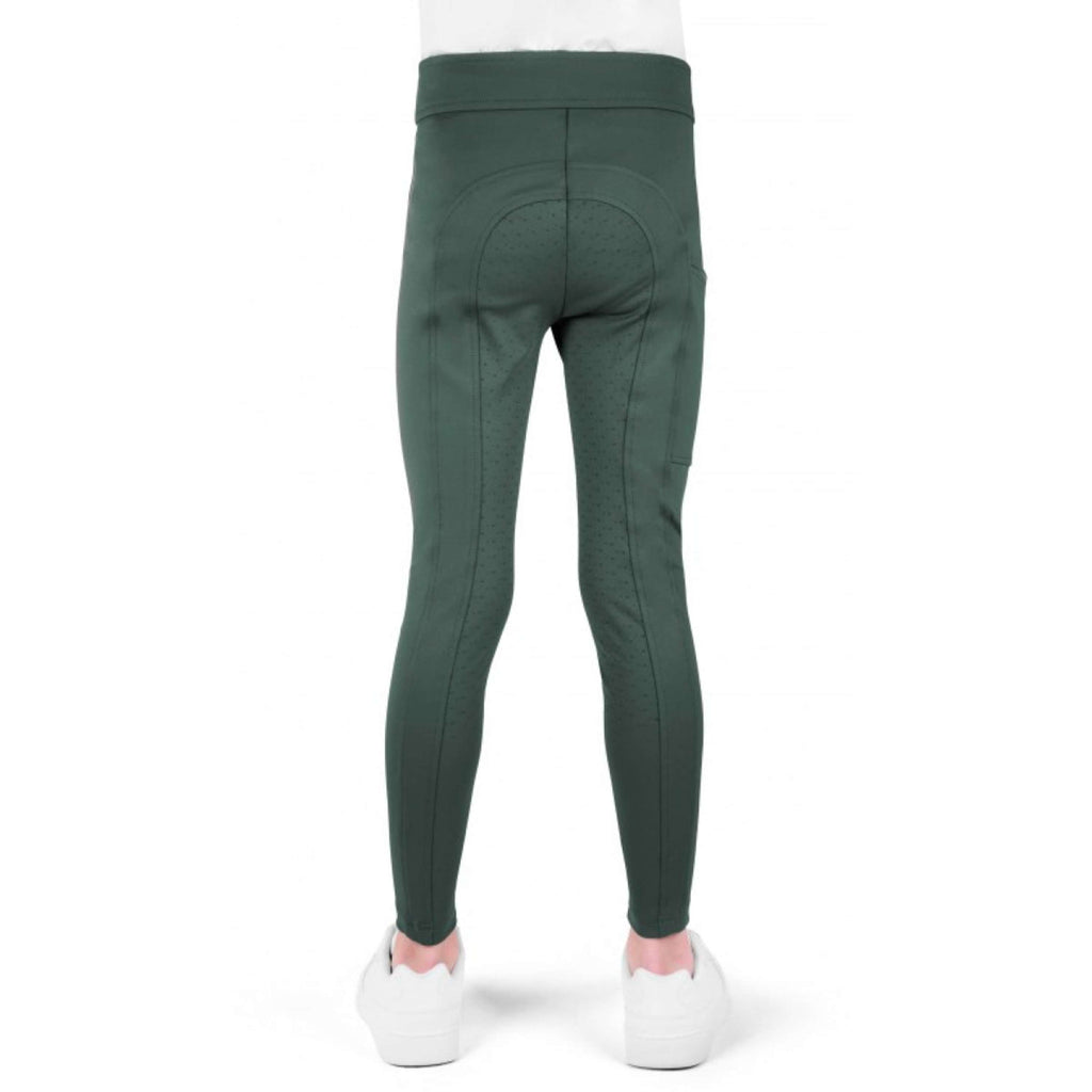 EQUITHÈME Reitleggings Birdy Kids Full Grip Khaki