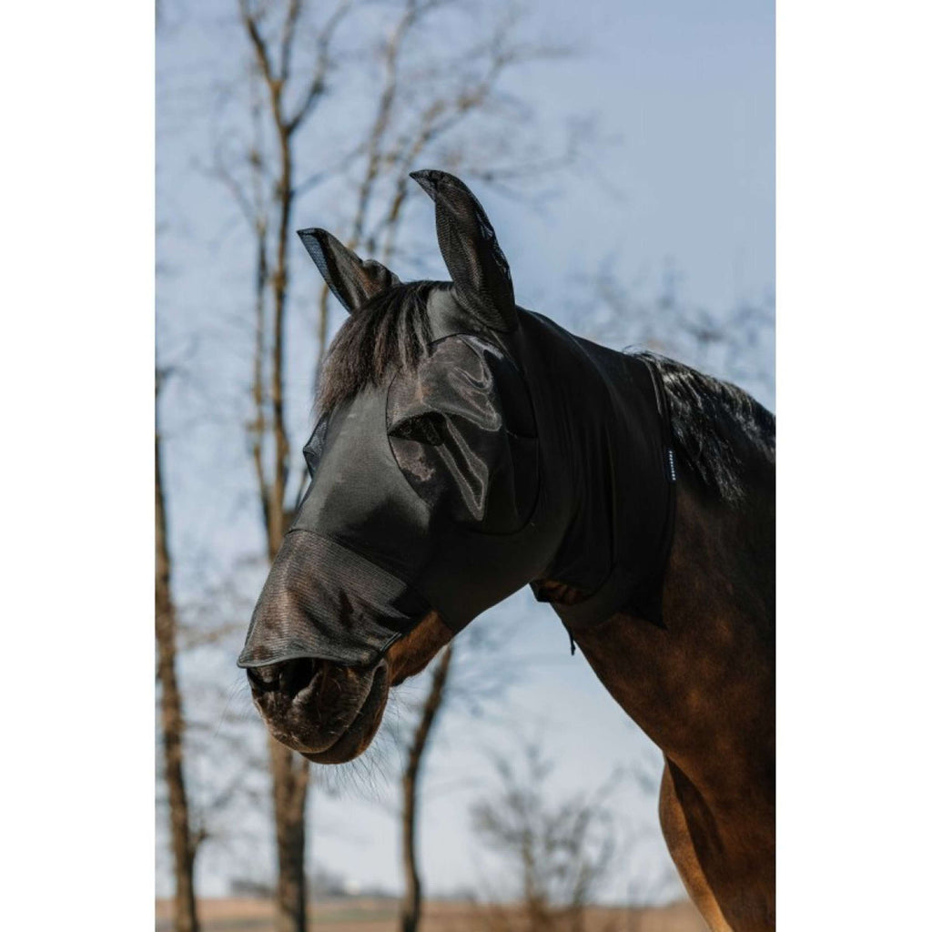 EQUITHÈME Fliegenmaske Hood mit UV-Schutz Schwarz